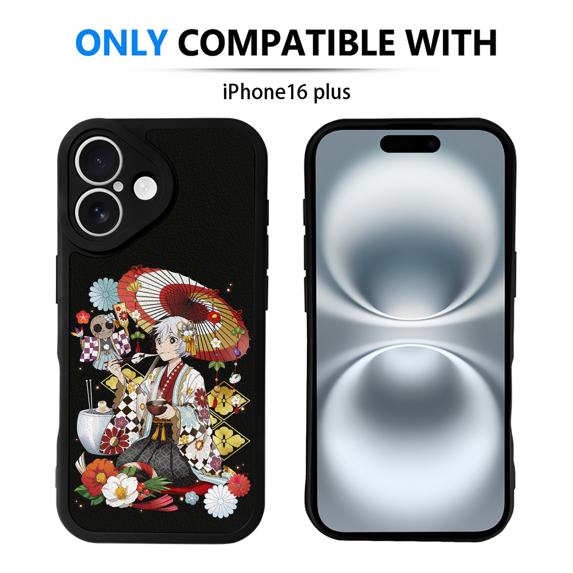（画像用） 文豪ストレイドッグス Bungo Stray Dogs 【iPhone 16シリーズ対応】シリコンスマホケース（レザー調） 材質：シリコン